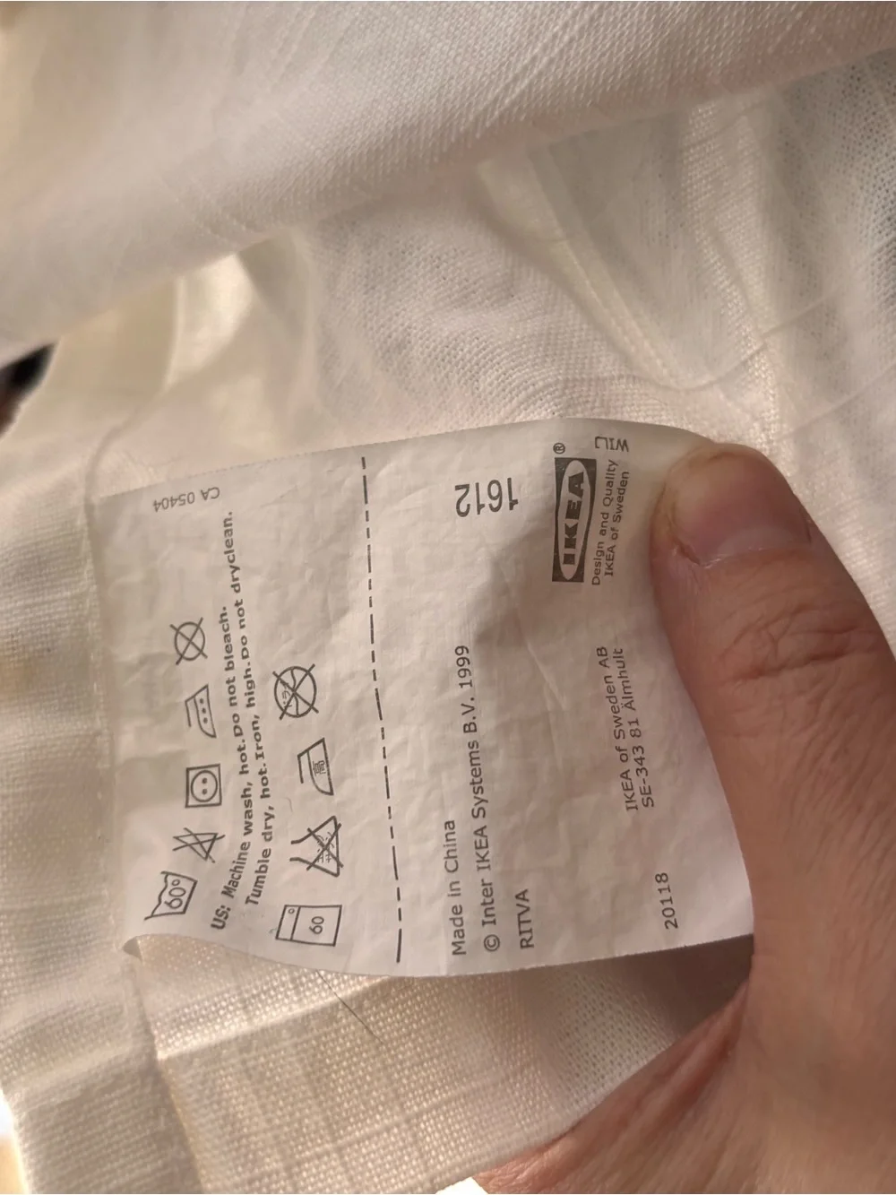 IKEA RITVA curtains 2 panels 56x96 100%cotton